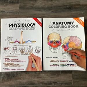 Anatomy & Physiology Coloring Book Set